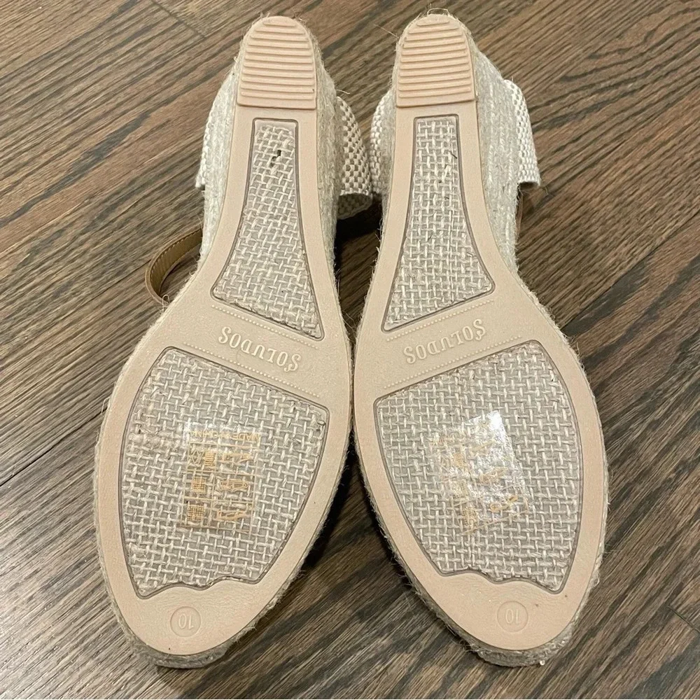 NEW Soludos Closed-toe Midwedge Linen Espadrille Women’s 10